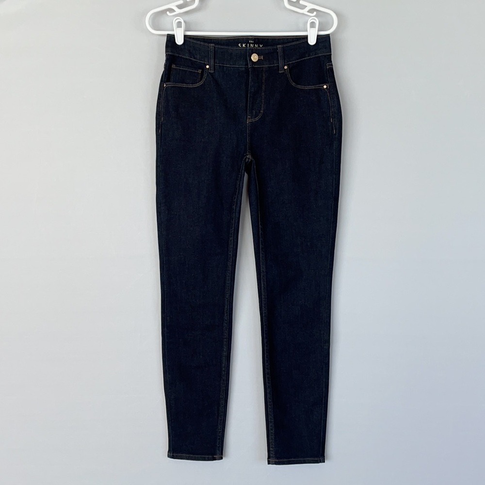 WHBM Dark Wash Skinny Stretch Jeans Size 0